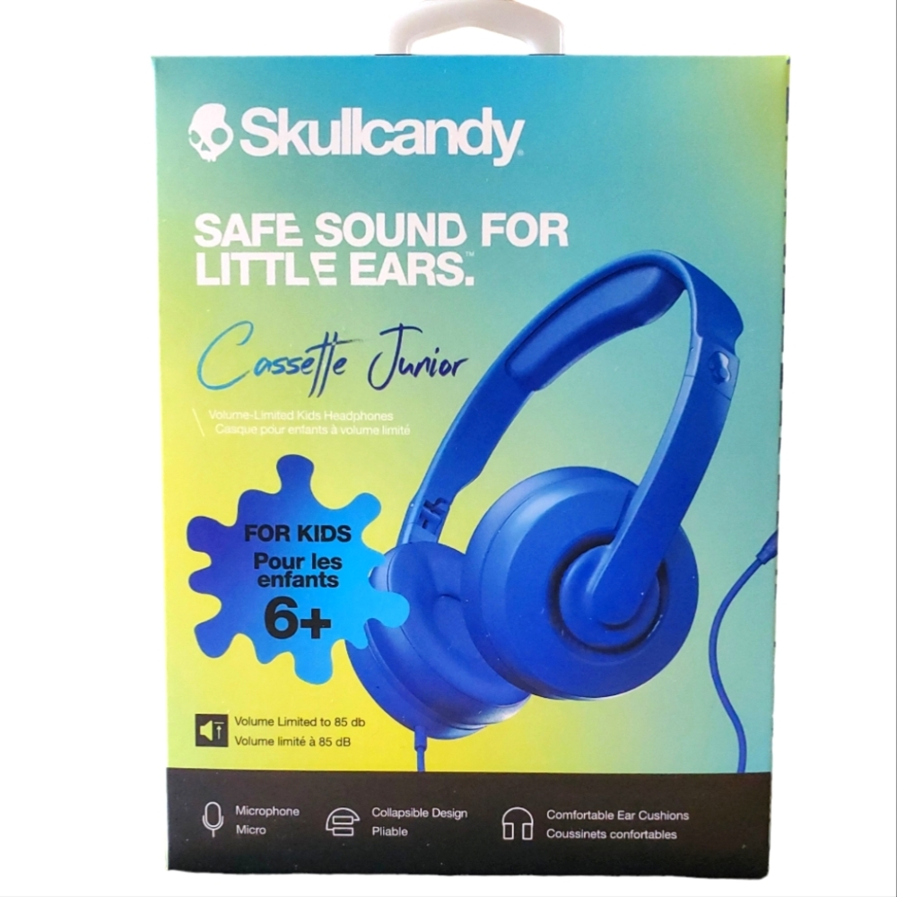 Skullcandy Cassette Junior Wired Headphones with Microphone NEW